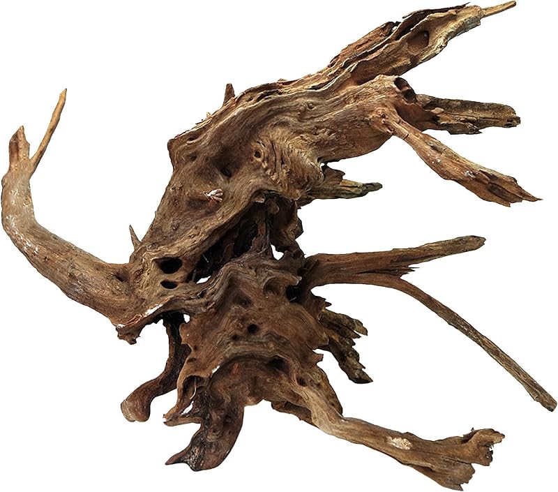 Madeira Natural para Aquário e Terrário kathson, Tronco Decorativo para Répteis, 27,94–43,18 cm