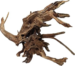 kathson Large Natural Aquarium Driftwood Reptiles Branches Terrarium Ornament Sinkable Wood Decor Trunk Fish Tank Log Habitat Decoration (13"-17")