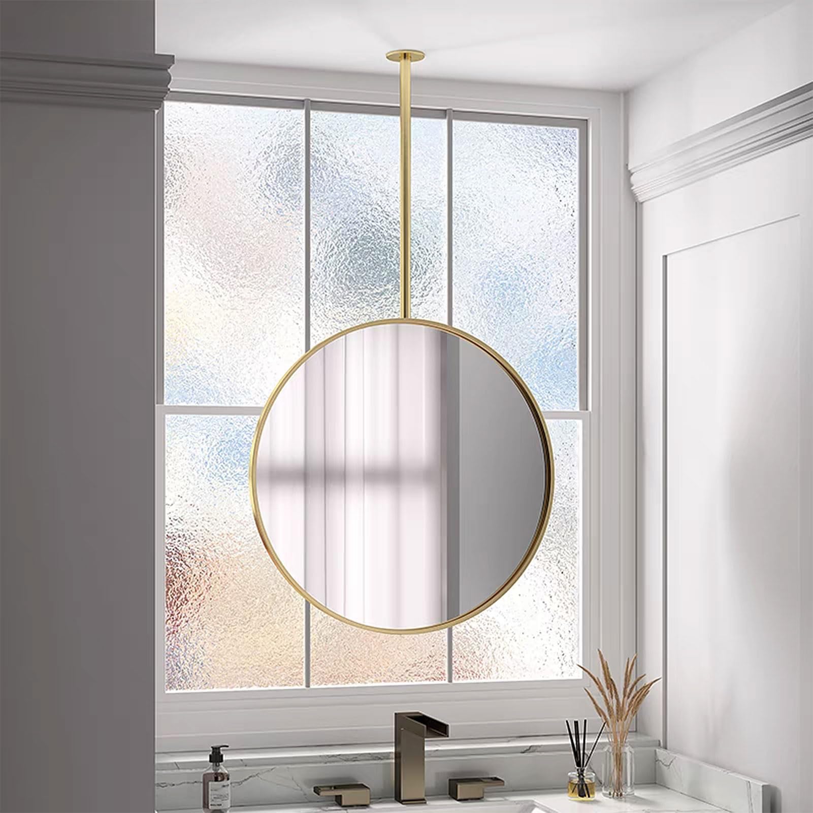 Mesures 40 à 70 cm supports de plafond pour vanité de fenêtre de bain