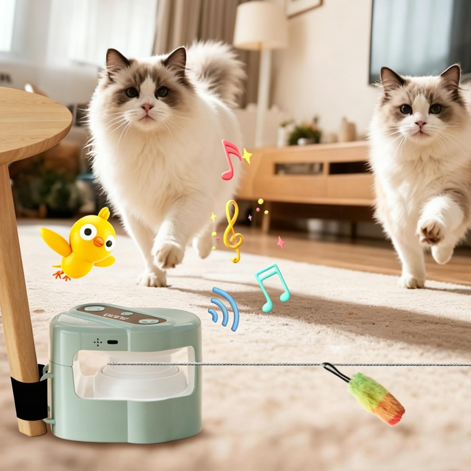 Giocattolo per gatti indoor, tapis roulant per gatti, giocattolo elettrico con telecomando, nuovo tapis roulant, velocità regolabile, giocattolo simulato per caccia di gatti
