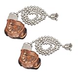 2 Pcs Ceiling Fan Light Switch, E87438 Fan Lamp Switch with 11