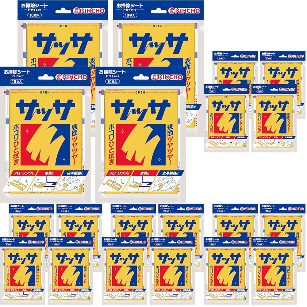 Amazon | 【まとめ買い】KINCHO サッサ ホコリ取りクロス ドライシート