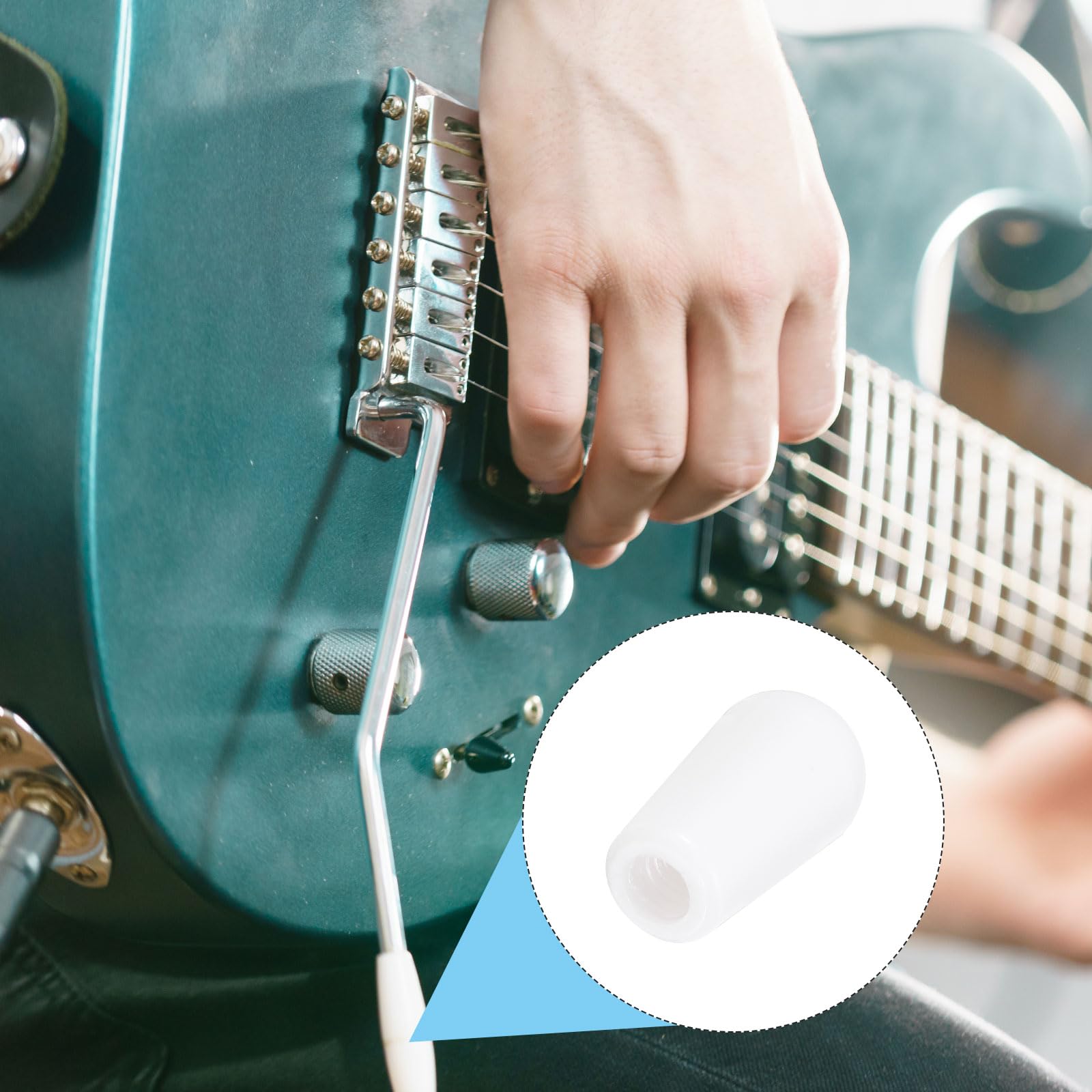 3 Tapas De Cambio Para Guitarra Eléctrica - Metal Plateado, Roscado 3.5 Mm, Para Interruptor De 3 Posiciones