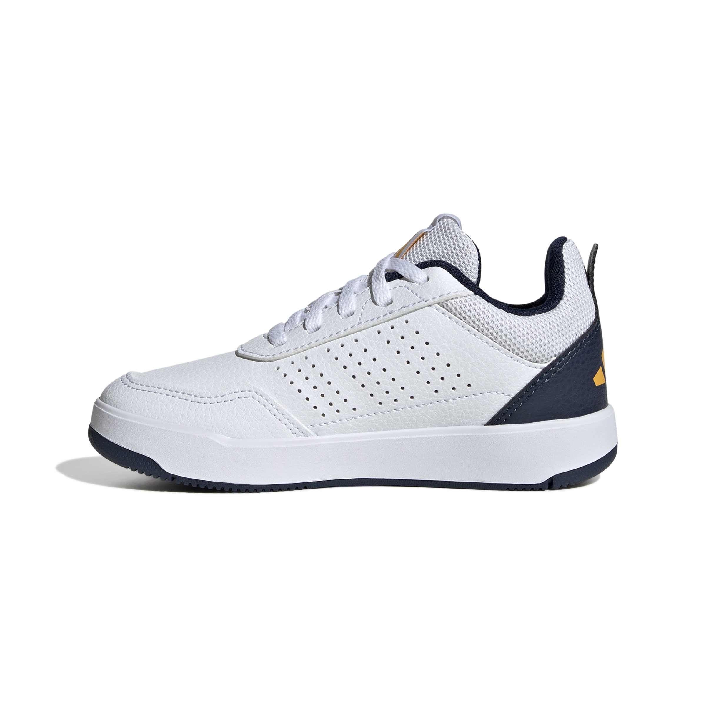 adidas Unisex Kids Tensaur Sport 3.0 Kids Shoes, FTWR White/Collegiate Gold/Collegiate Navy, 5.5 UK