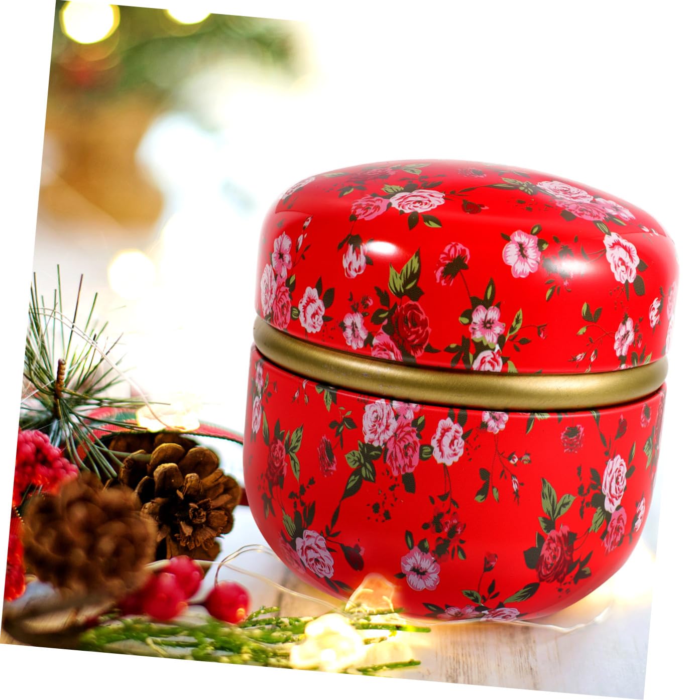 Scatola Regalo in Latta Vintage 4 Pezzi per Caramelle e Biscotti