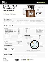 Vista 6 de TRUE CABLE Ethernet a granel Cat6 Direct Burial, relleno de gel, sin blindaje, 1000 pies, blanco, chaqueta OSP para exteriores, impermeable