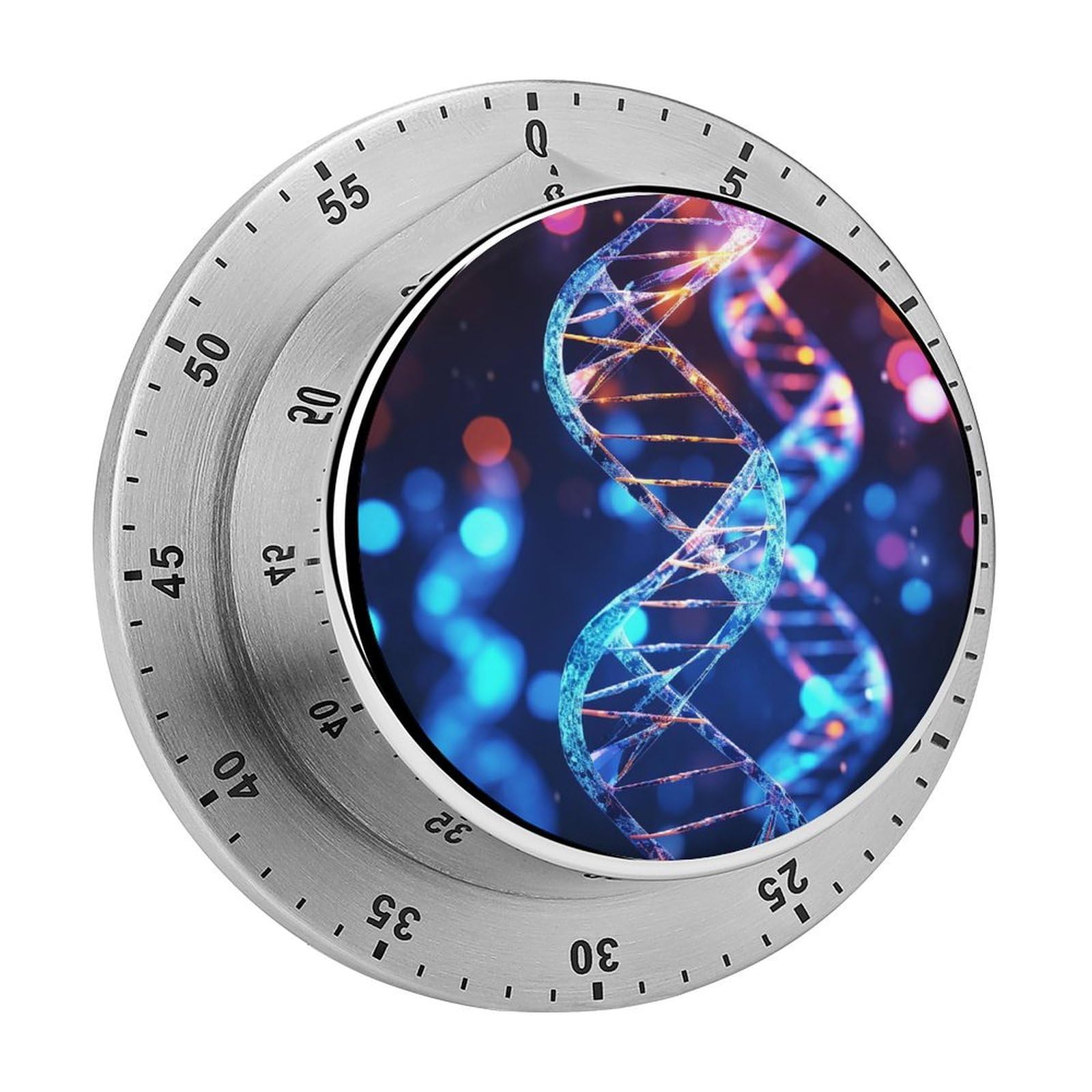 DNA Genetic Helix Kitchen Timer for Cooking,Chef Cooking Timer Clock with Loud Alarm Stainless Steel Countdown Timer No Batteries for Home Baking Cooking