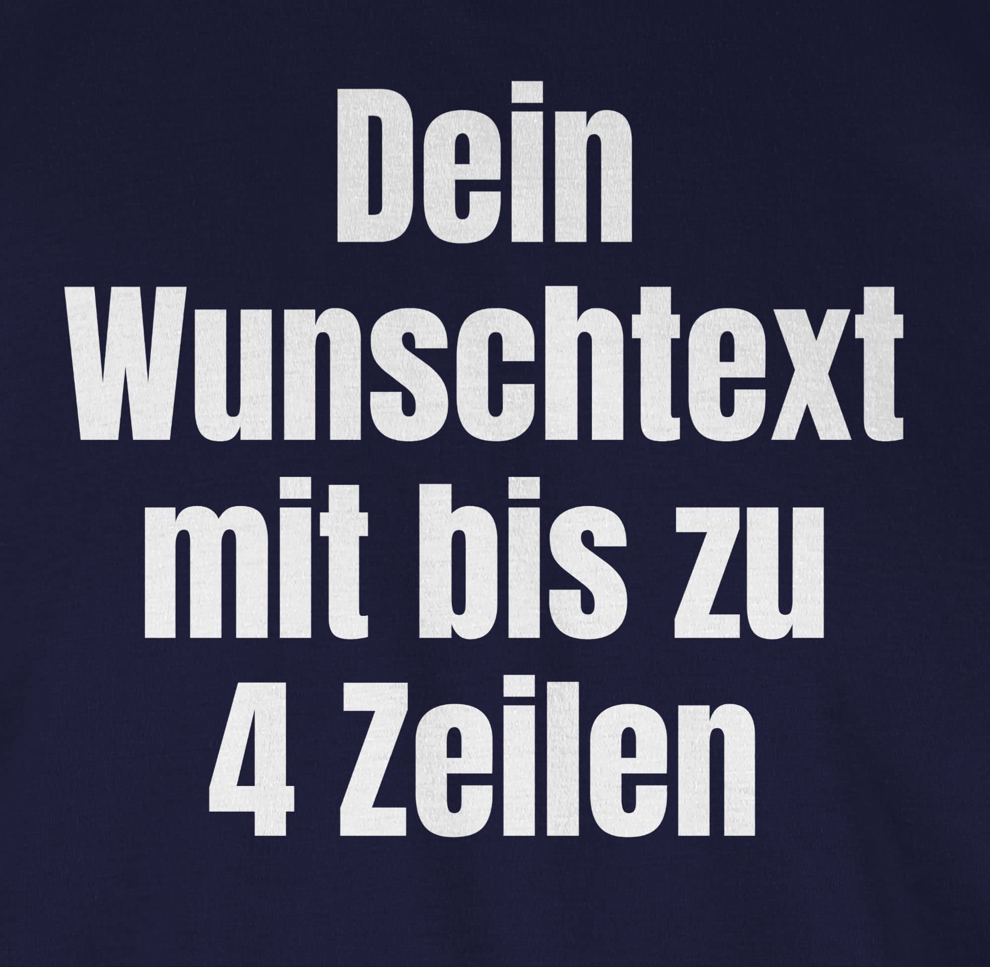 Geschenk mit Namen personalisiert by Shirtracer - Langarmshirt Herren Langarm Shirt - Aufdruck selbst gestalten - Wunschtext I Eigener Text I Custom Text