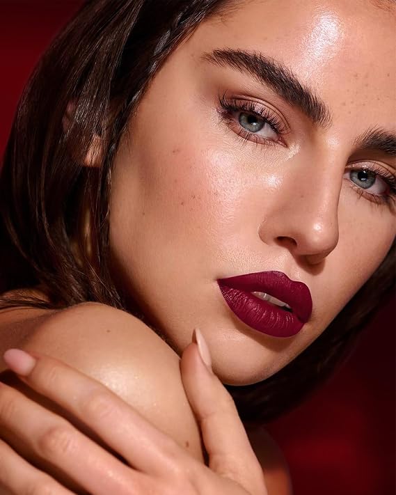 MAKI YIKA Burgundy Red Lipstick for Women Colorstay Long Lasting Lipsticks No Smudge Matte Liquid Lipstick Transferproof Cruelty-Free Lip Color,Burgundy