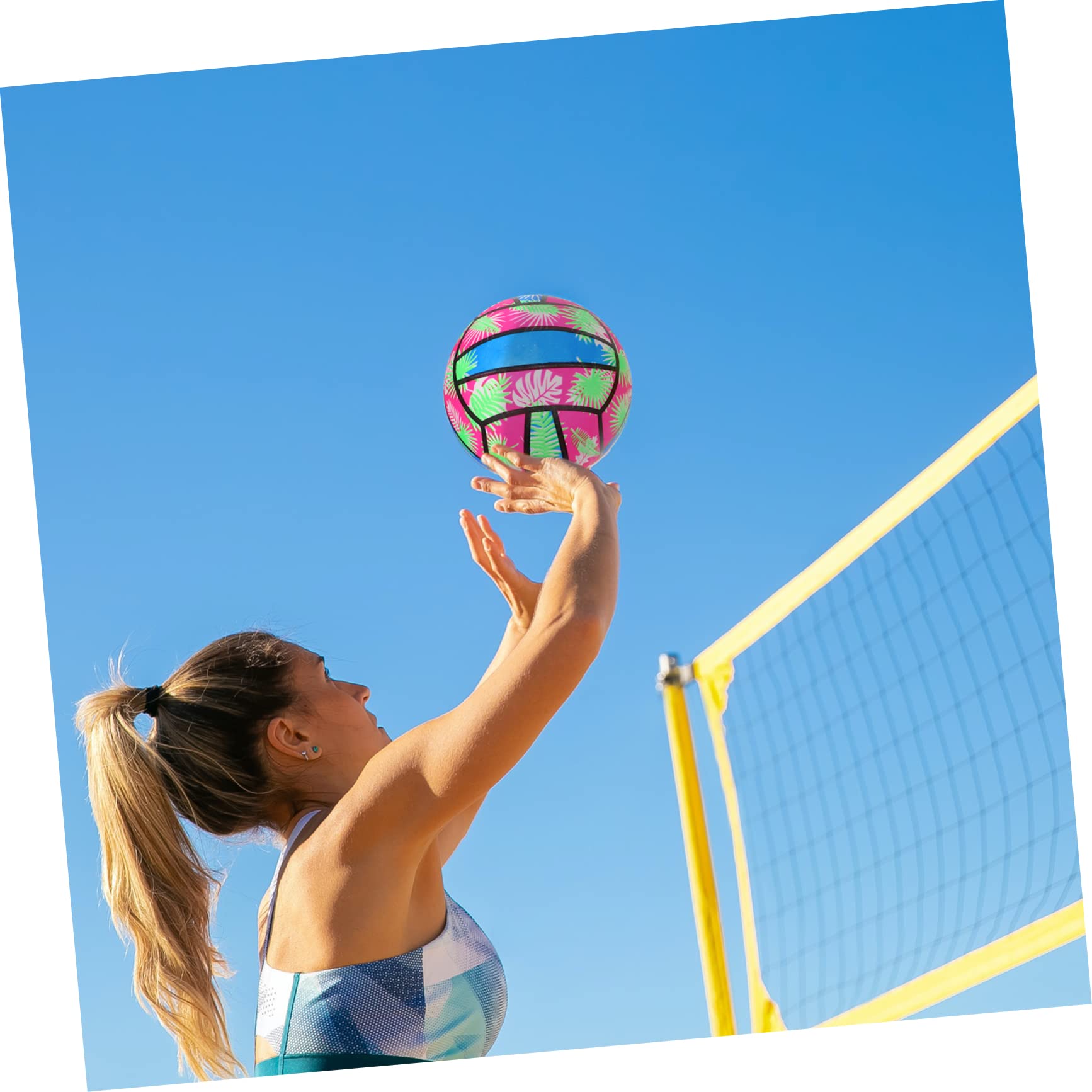 YARNOW 3 Pezzi Pallone Gonfiabile Pallavolo Spiaggia E Piscina 8.7 Pollici Giocattolo Estivo Leggero Portatile Accessori Per Feste E Attività All'Aperto
