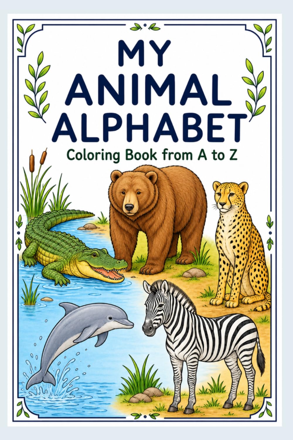 My Animal Alphabet: Coloring Book from A to Z
