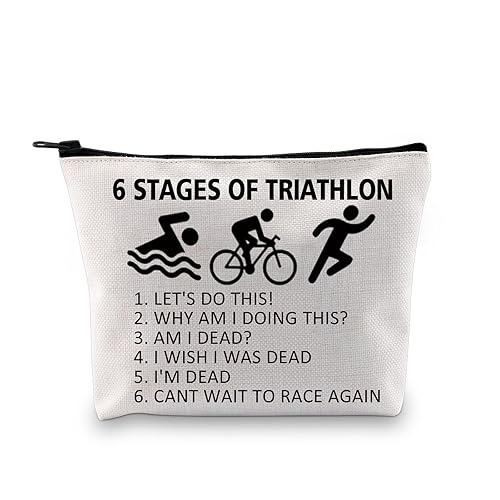 PXTIDY Triathlon Gifts Six Stages Of Triathlon Tri Harder Triathlete