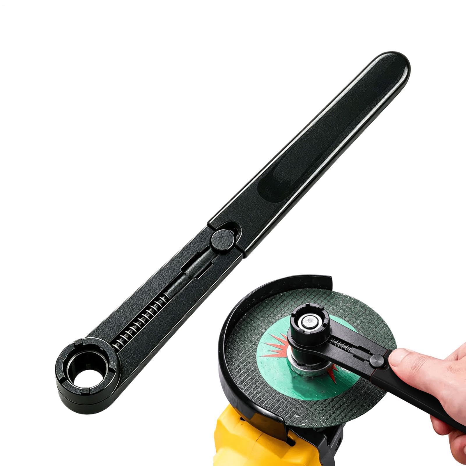 Llave para amoladora que soluciona los discos atascados en el taller