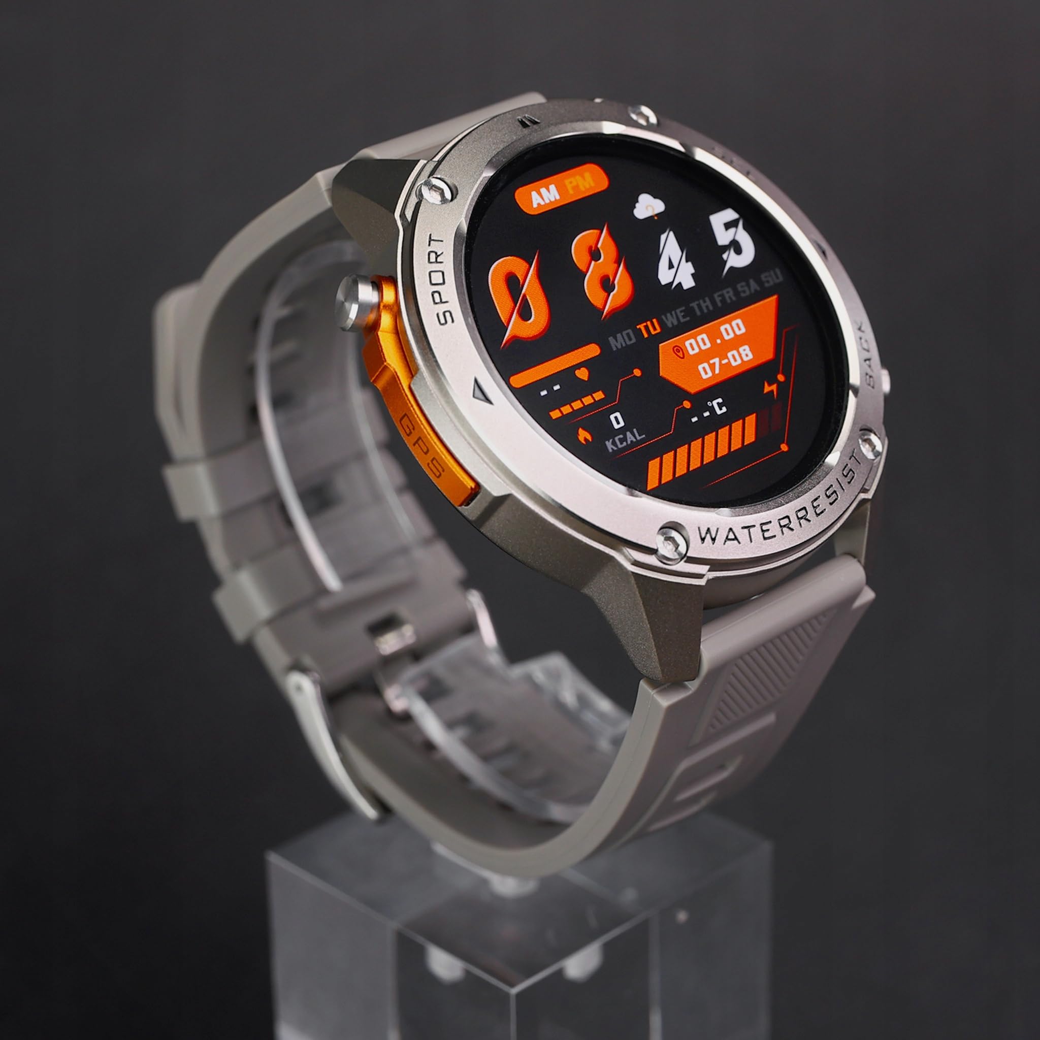 SMARTWATCH MĘSKI GPS ZEGAREK AMOLED MENU POLSKIE WODOODPORNY SPORT ROZMOWY
