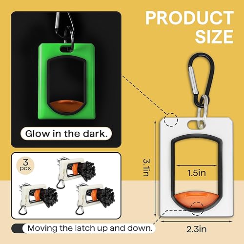 Miniatura 10 de 3PCS Zip Tie Organizer - Light Plastic Cable Tie Holder for Efficient Cable Management - Reusable Zip Ties Holder for Easy and Neat Organization