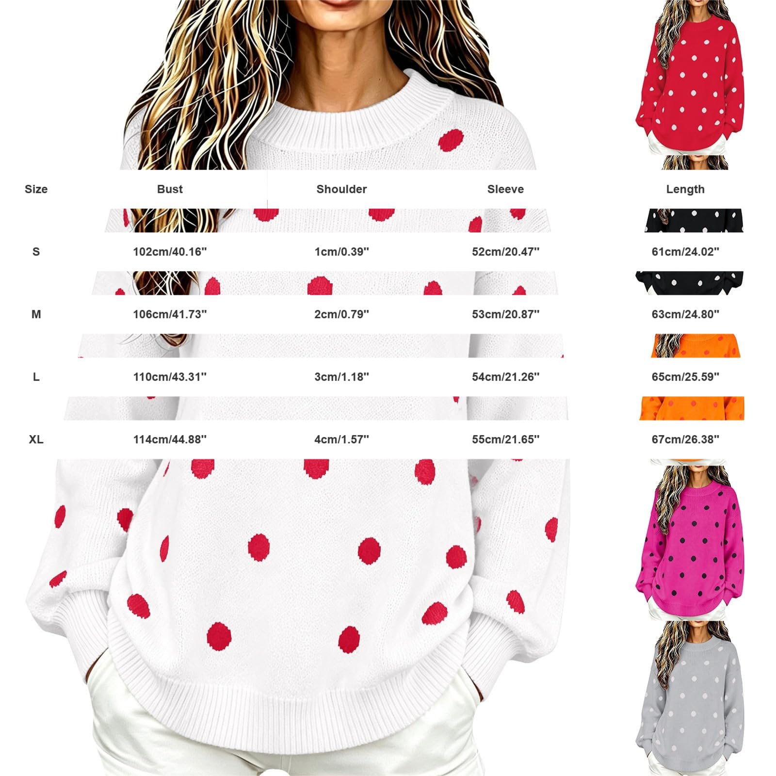 Maglione Donna In Maglia A Maniche Lunghe Felpa Casual Autunno E Invernale