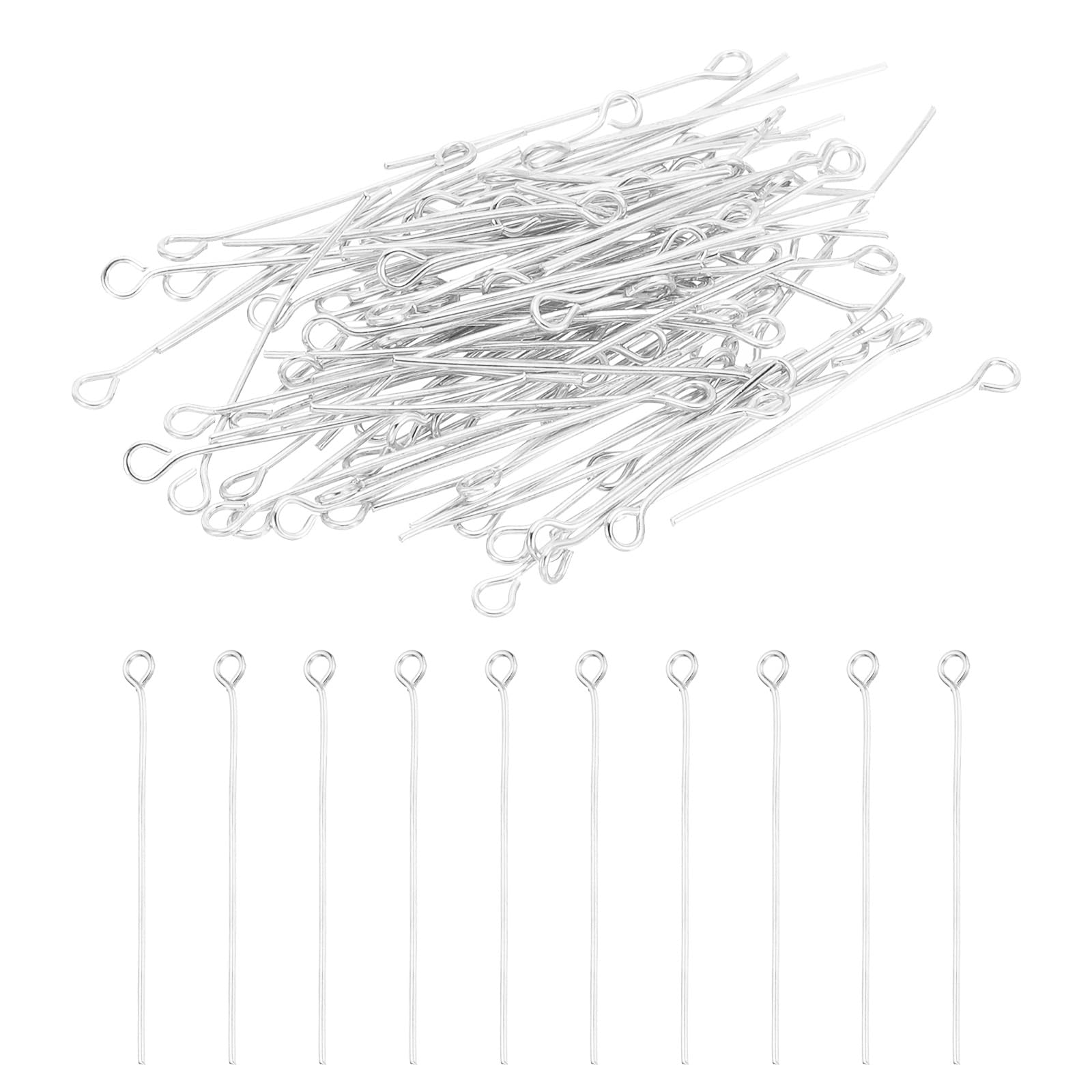 PATIKIL 30mm Open Eye Pins