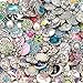 Soleebee Mixed Random Alloy Rhinestones Resin 18-20mm Snap Buttons Jewelry Charms