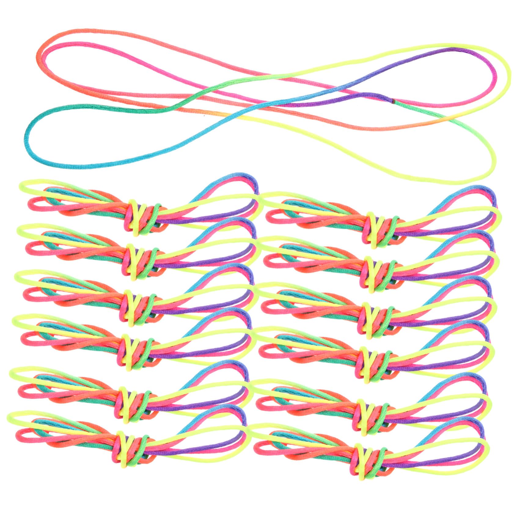 ERINGOGO Cats Cradle String Finger String Toy Supplies for Boys and Girls – Rainbow Stretchy Fabric Hand Game Rope for Children’S Fine Motor Skills Development