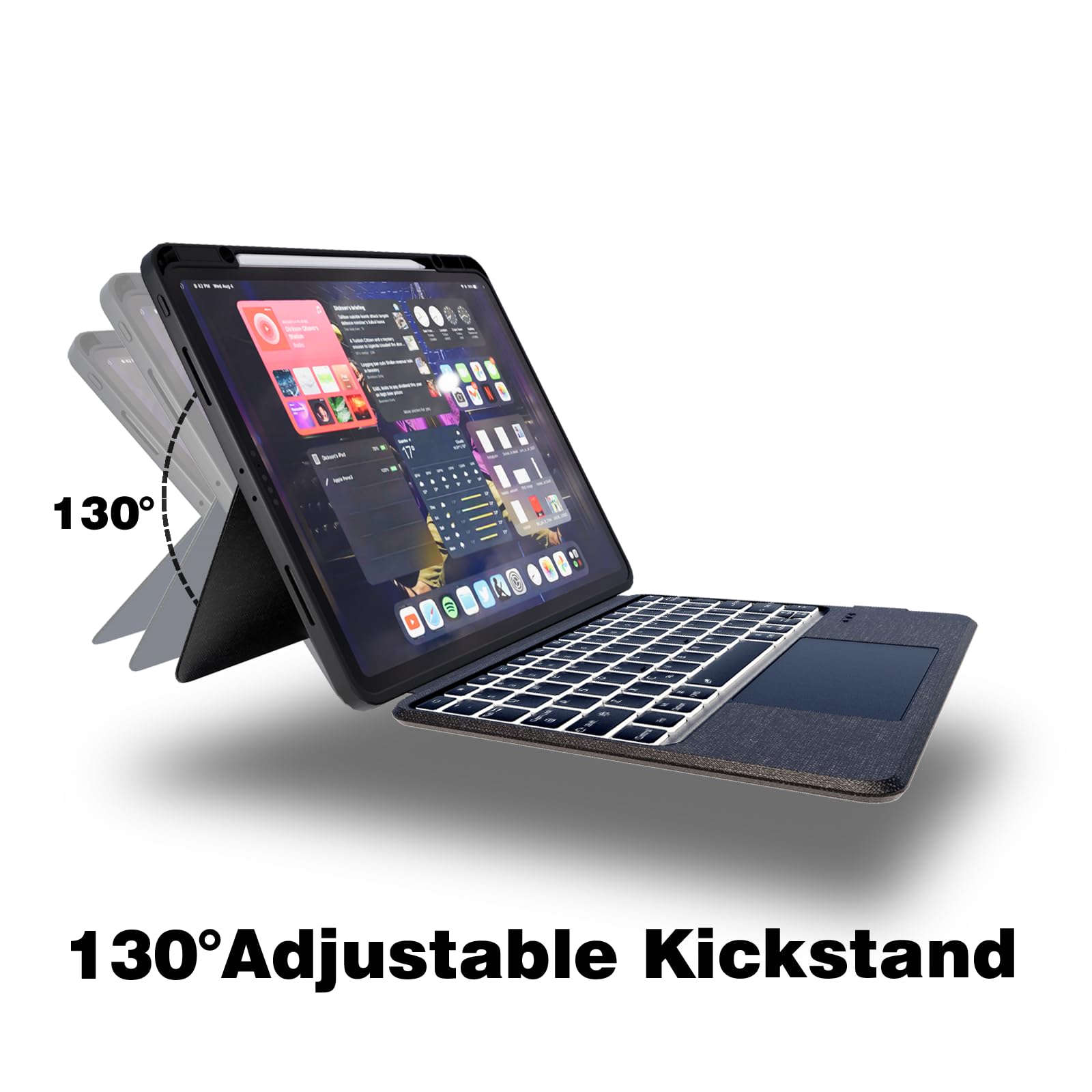 Amazon.com: Doohoeek Keyboard Folio Compatible with New iPad