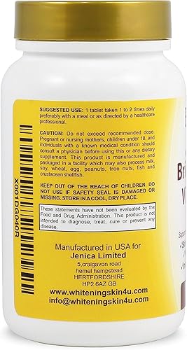 Miniatura 2 de Vitamina C Complex 1000 mg Tabletas para aclarar la piel, antioxidante abrillantador con escaramujos y bioflavinoides Suplemento de apoyo