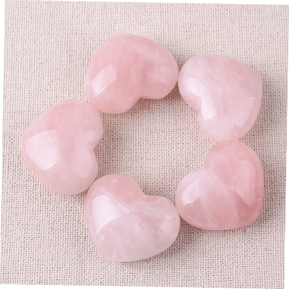 Healeved 18pezzi Pietre Cuore Cristallo Naturale Per Bilanciamento Chakra e Decorazione Della Casa Positiva Per Meditazione e