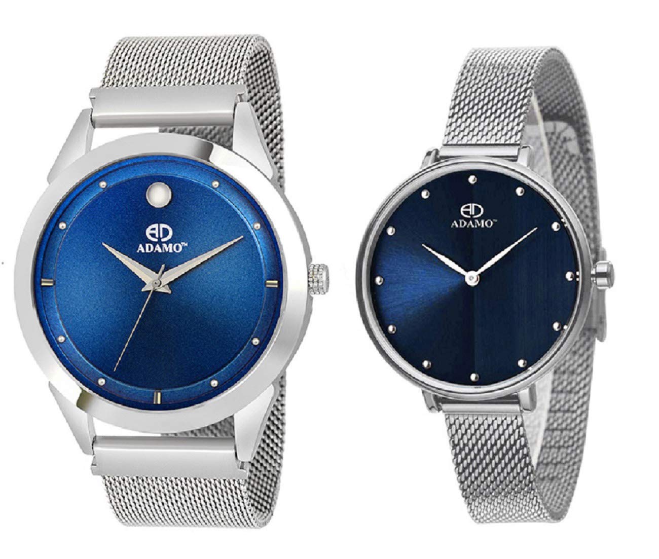 ADAMO Couple Combo Blue Dial Mens & Womens Watch 849SSM05-335SSM05 (B0851CG3N1) Amazon Price History, Amazon Price Tracker