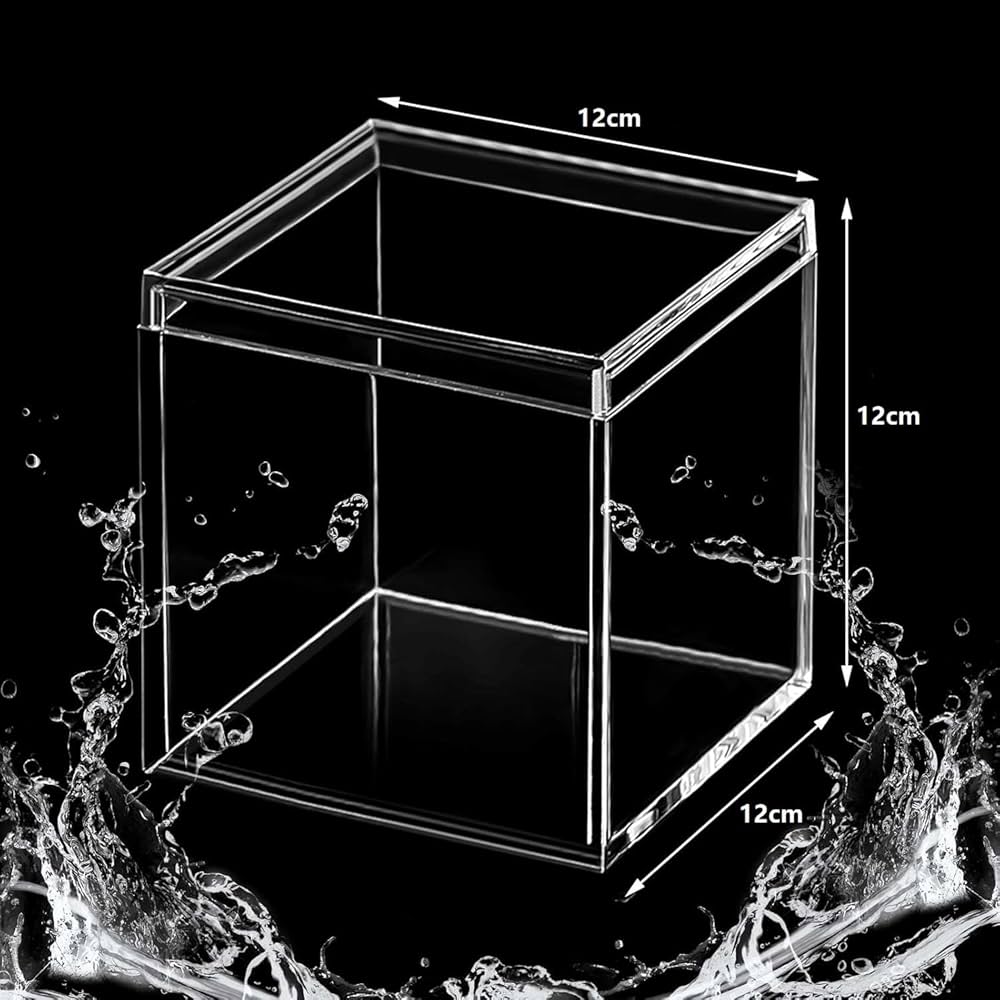 Amazon.co.jp: siawadeky 透明 アクリルボックス 2個セット 蓋