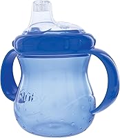 Vista 4 de Nuby Vaso de plástico con dos asas antiderrames con boquilla suave, 10 onzas, los colores pueden variar