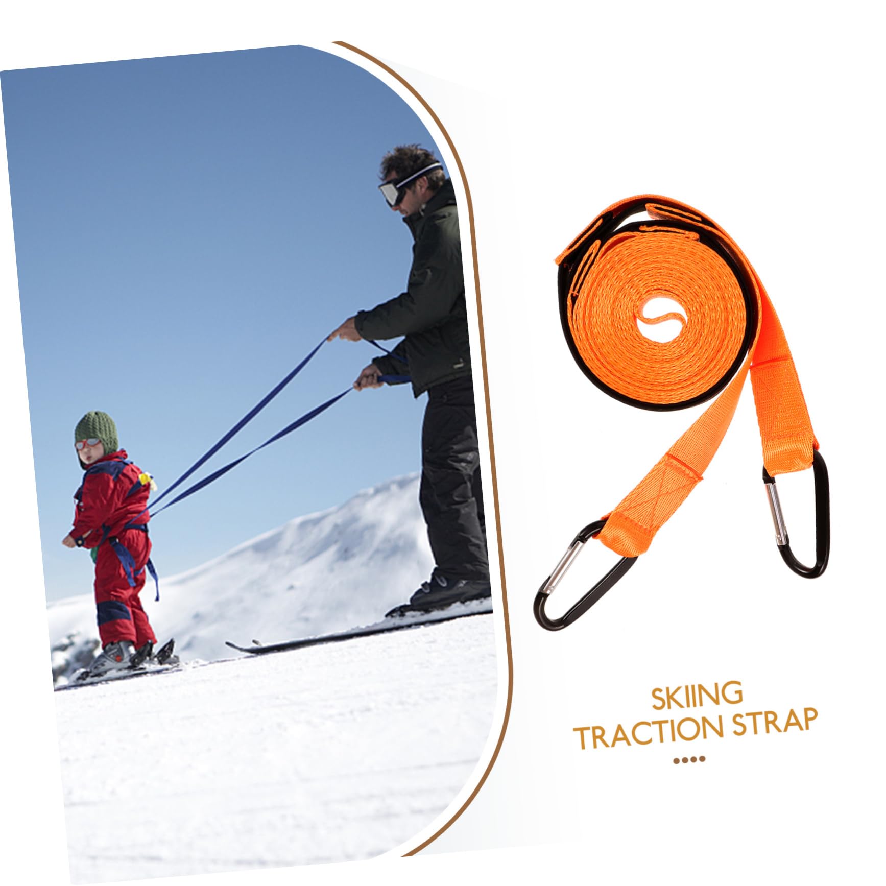 TOYANDONA Corde de Ski Harnais d'enfants Ski pour Enfants Sangles de Ski Enfants de Ski Harnais de Snowboard pour Enfants Harnais de Ski Harnais d'apprentissage du Ski Métal