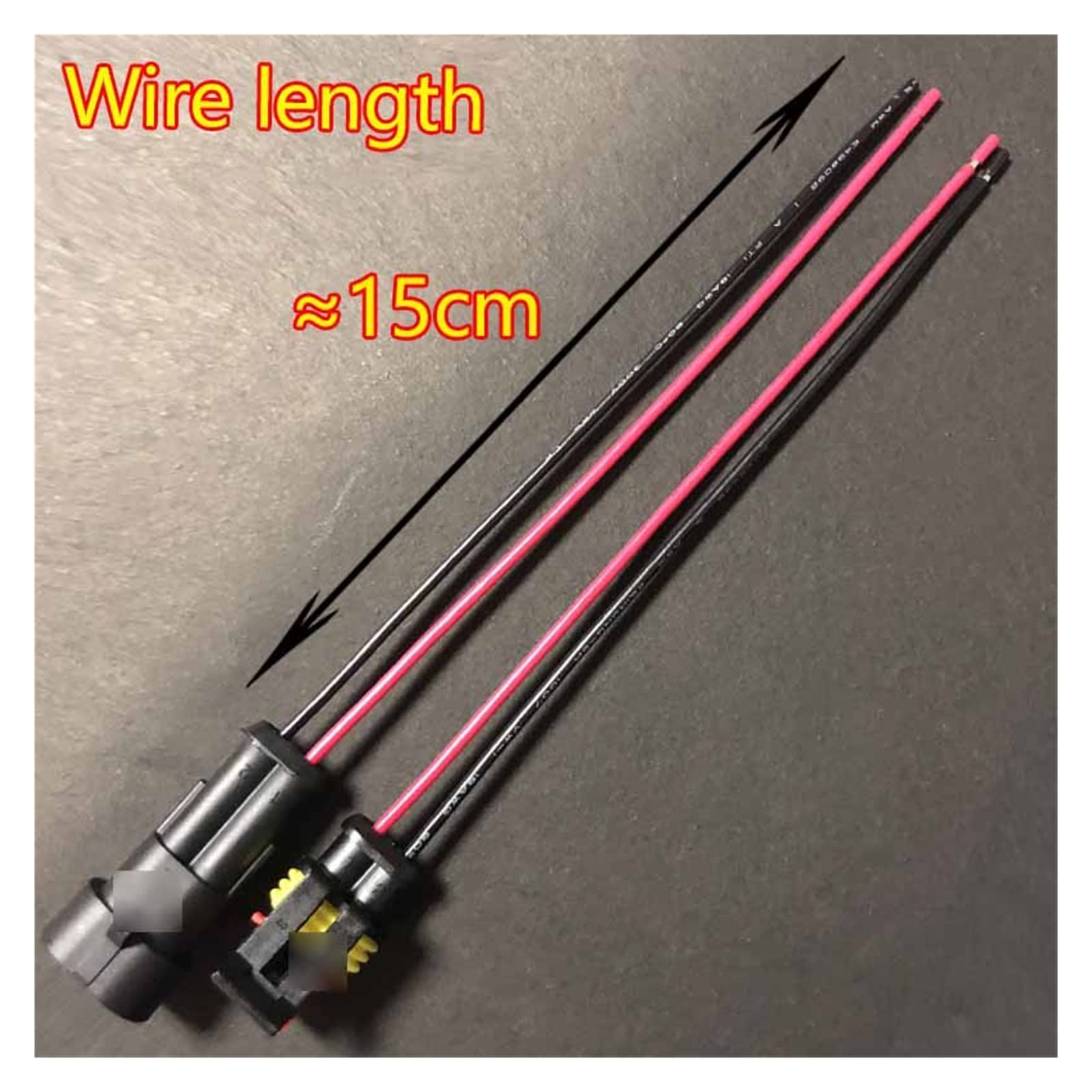 Dj7021-1.5 Compatibile con connettore cablaggio auto 2/3/4/5/6 pin adattatore cavo moto impermeabile lunghezza 15 cm (4p striscia linea, 1 set)