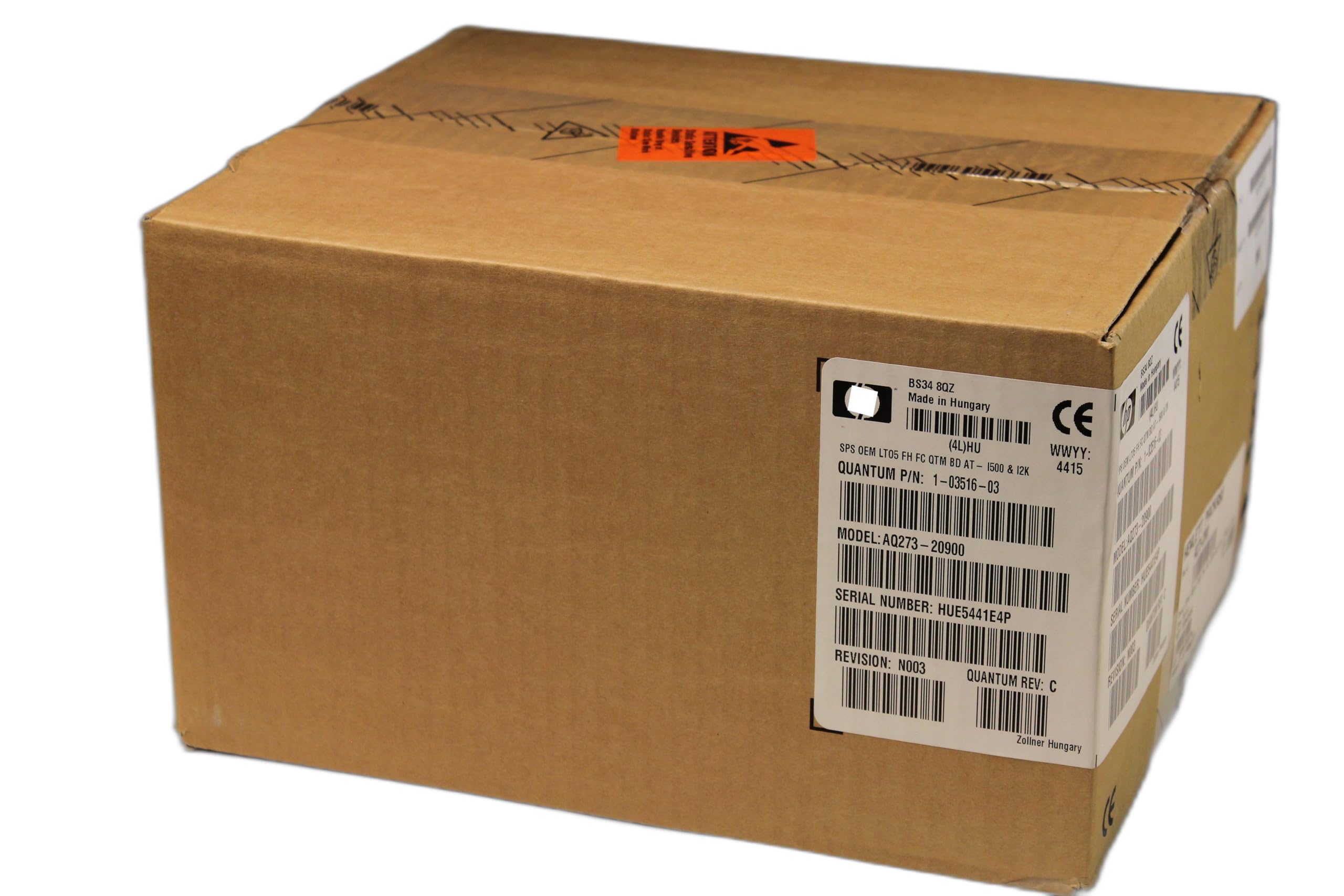 HEWLETT PACKARD BRSLA-0901-DC HPE LT05 ULTRIUM Internal Storage Tape Drive