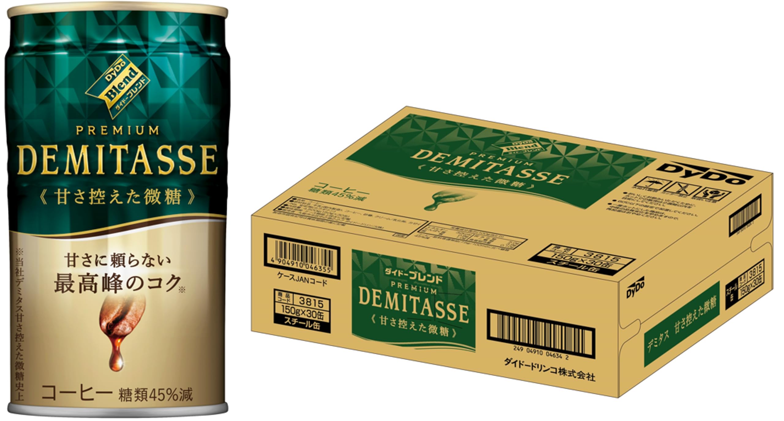 ダイドーブレンド デミタス甘さ控えた微糖 150g×30本