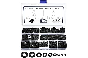 Essential Nylon Washers Assortment for Secure Screw Connections