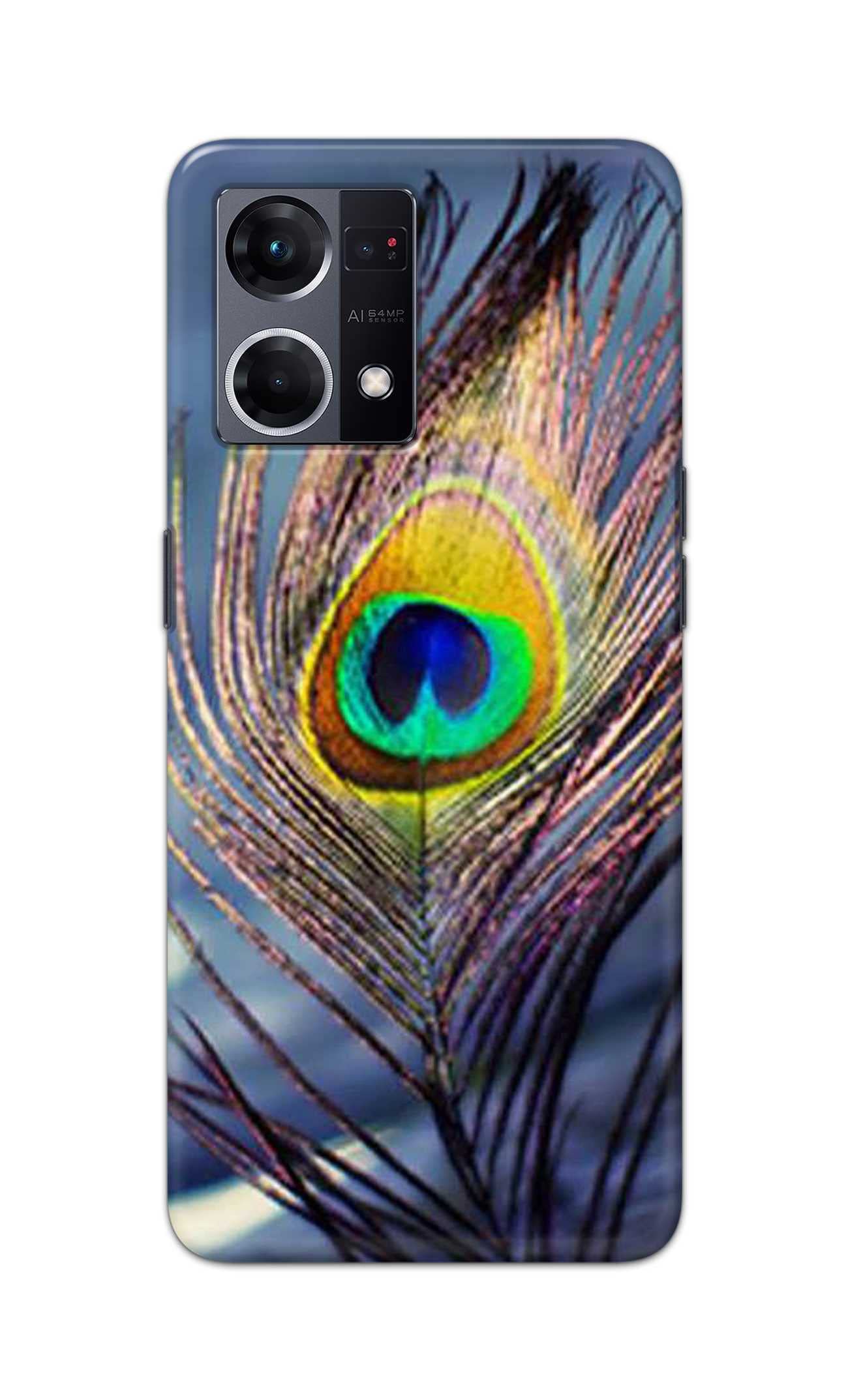 PRINTFIDAA Printed Hard Back Cover Case for Oppo F21 Pro 4G | Oppo F21s Pro 4G Back Cover (Peacock Feather) -203 (B0BX93YGD8) Amazon Price History, Amazon Price Tracker