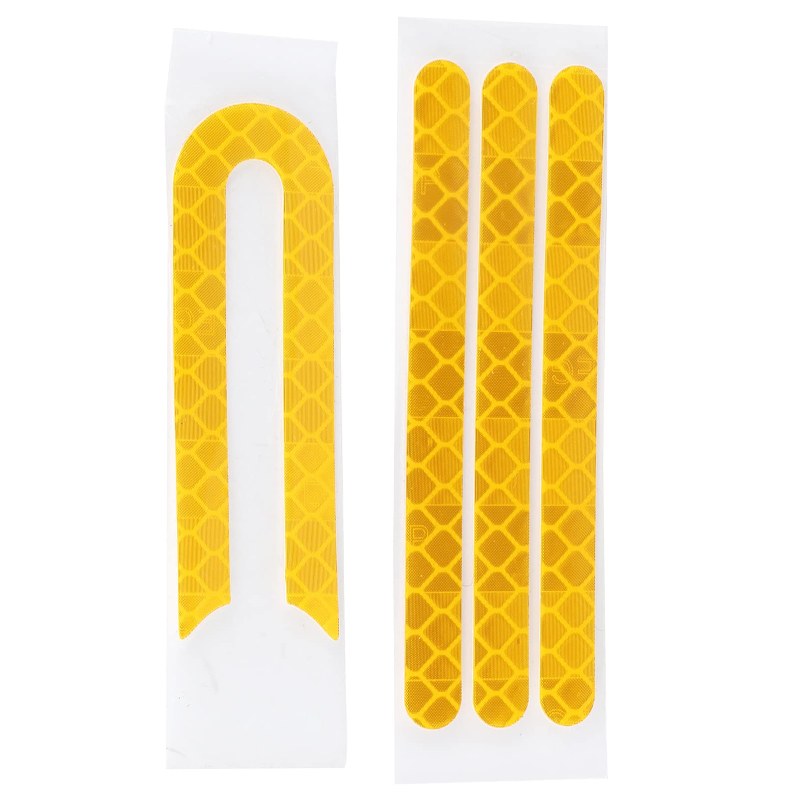 Scooter Reflective Accessories, Reflective Strip Sticker Dust Proof 2 Shape for M365 1S LITE PRO PRO2 for Electric Scooter(orange)