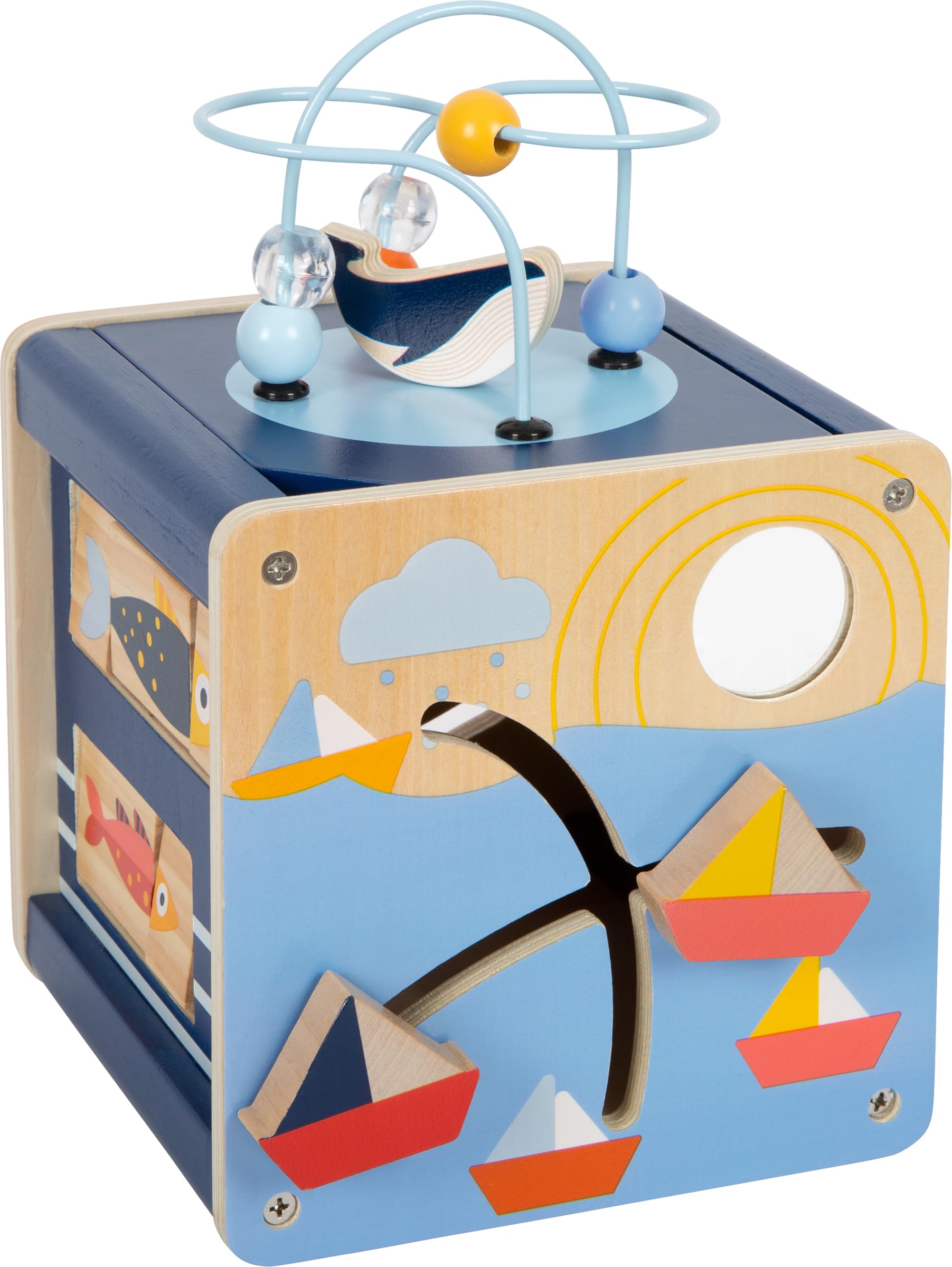 Small Foot Dado motricità Grande Oceano in Legno, Gioco di motricità per Bambini Piccoli, dai 12 Mesi, 12312