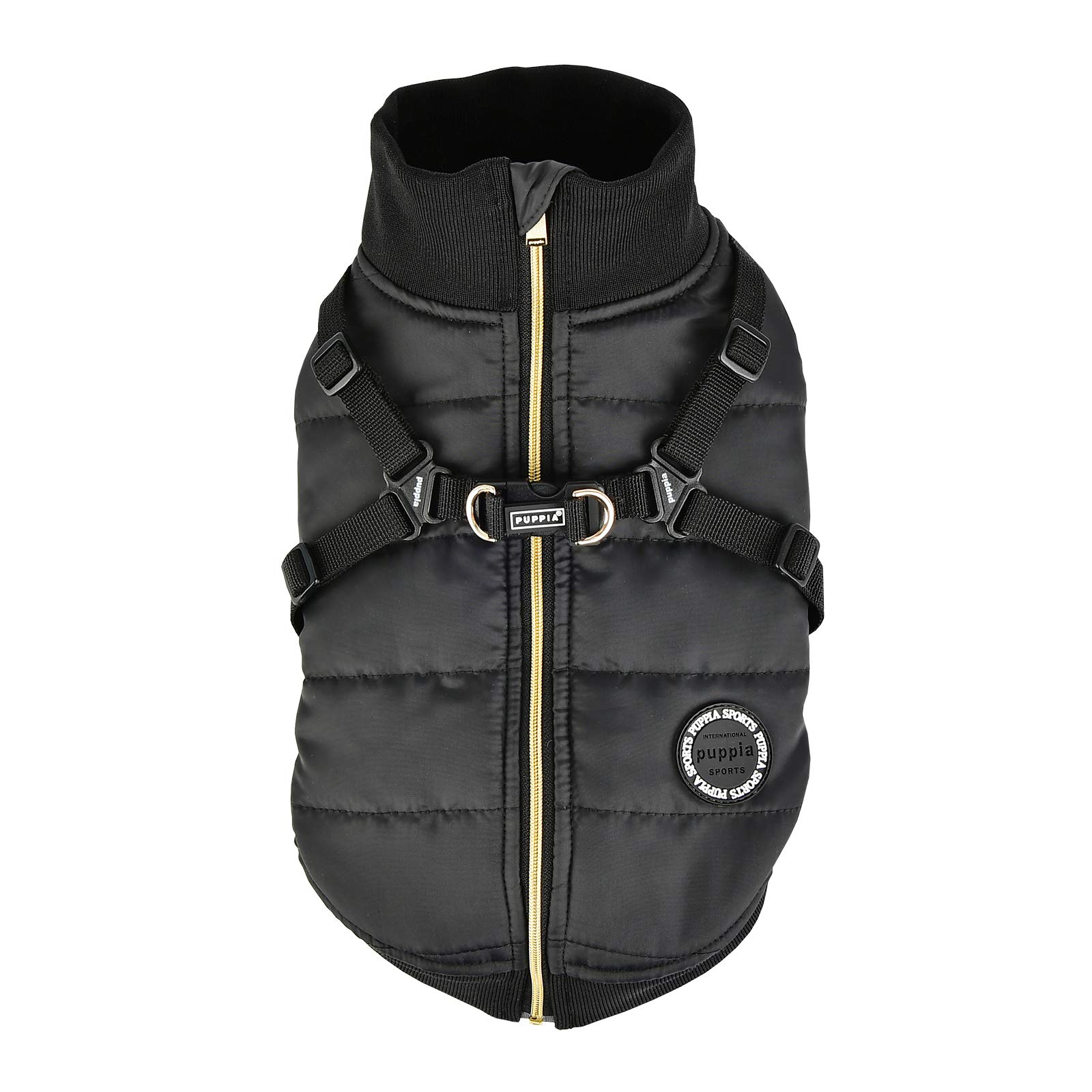 Puppia plsd-vt1668-bk-s Frost Pet cappotto, nero, Small