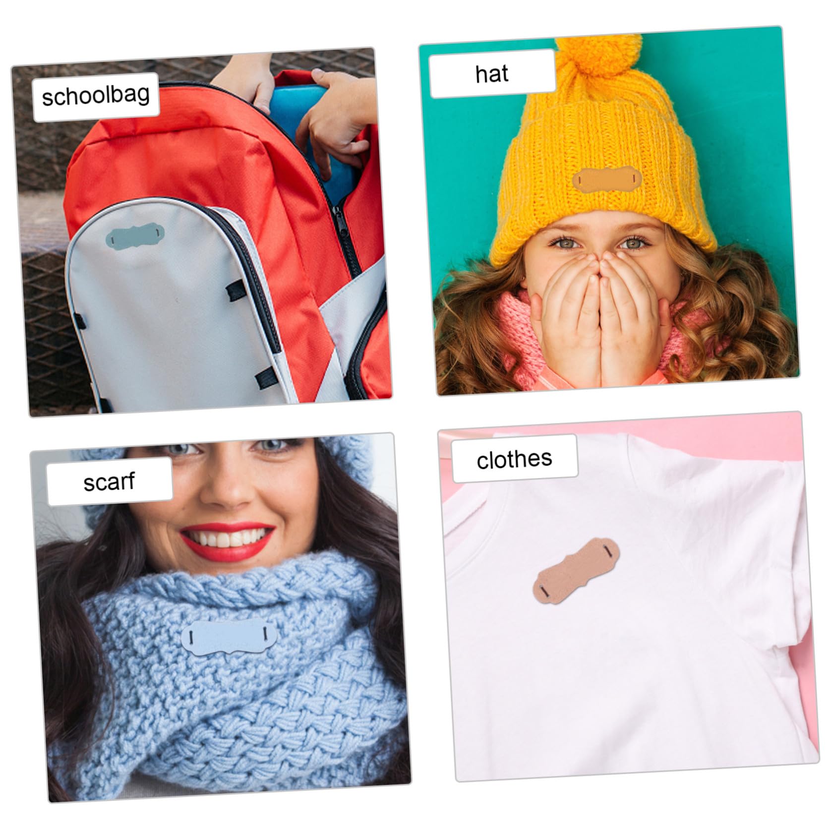Operitacx 300 Pezzi Di Etichette Colorate Per Vestiti Etichette Con Nome Da Cucire Per Cappelli Fatte A Mano Adesive Per Vestiti Cappelli Colorati