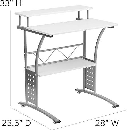Miniatura 37 de Flash Furniture escritorio para computadora Nogal rústico,Negro,Blanco,Arce,Mahogany,Gris (rustic gray),Nogal,https://www.amazon.com/dp/undefined