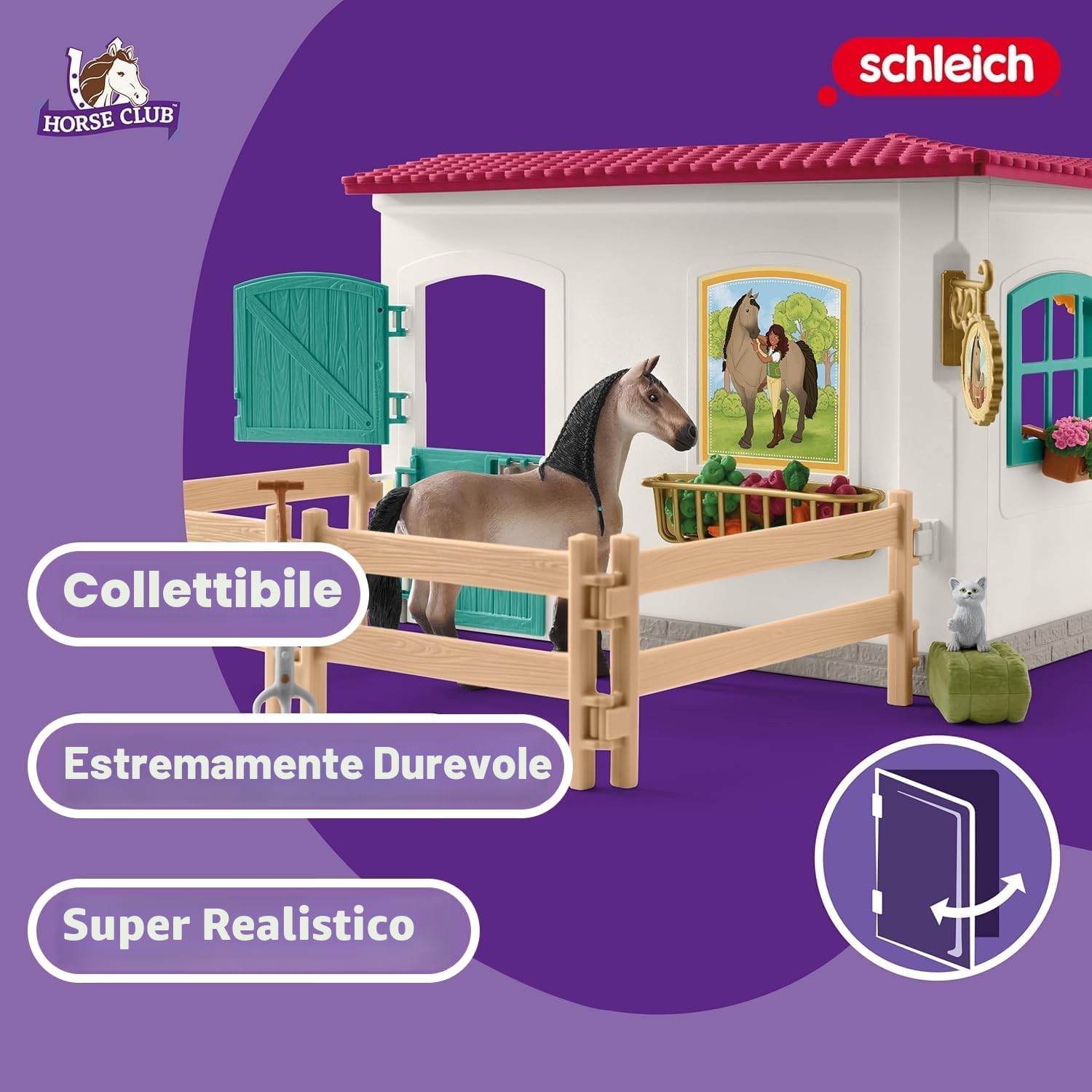 Schleich HORSE CLUB | Scuderia 42591 | 85 pezzi