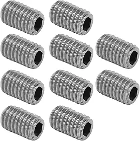 HUIOP Parafusos M5 Fin Grub, parafusos de substituição para prancha de surf de aço inoxidável 304, conjunto de 10, leves e portáteis, resistentes à corrosão, para prancha de surf, longboard, prancha