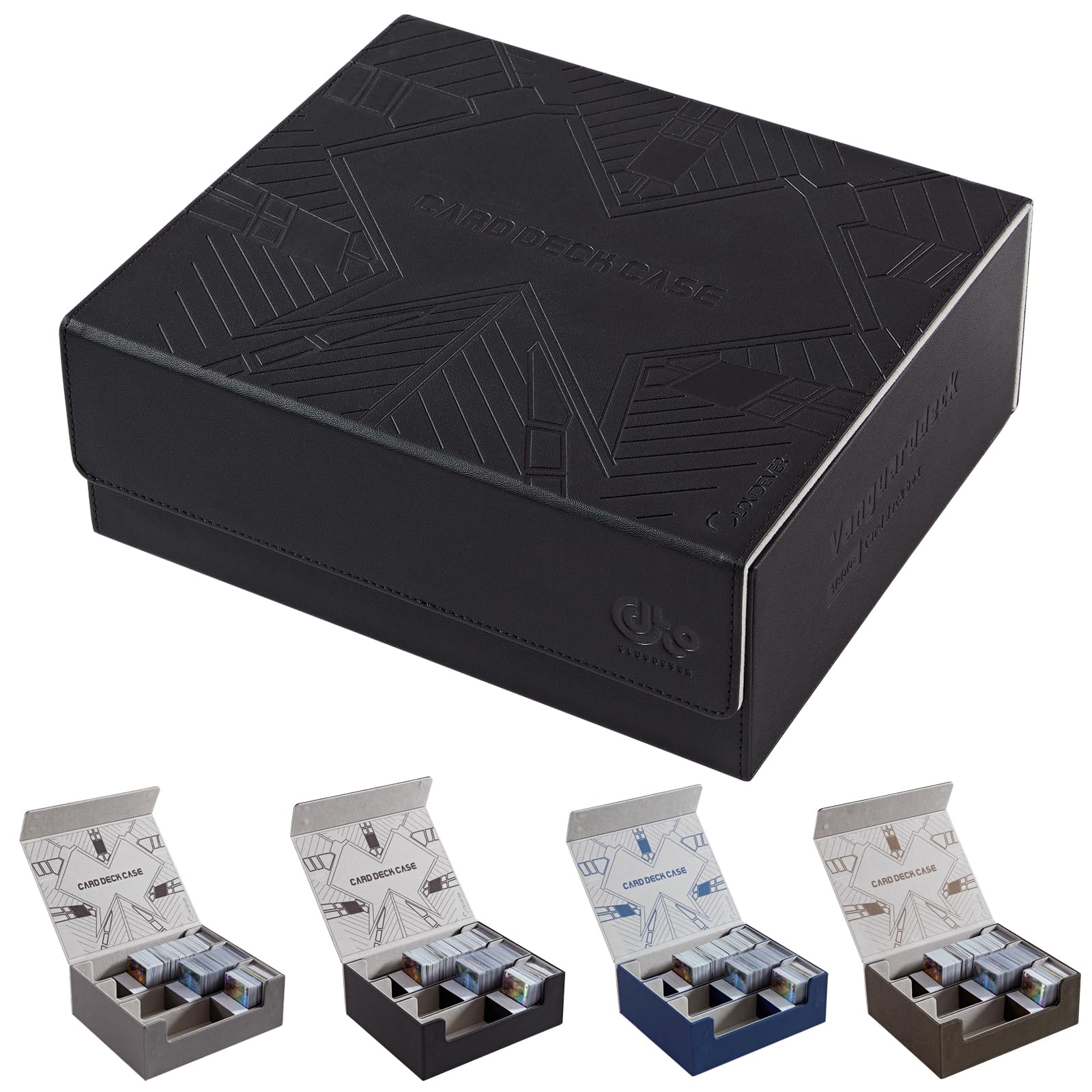 Sponsored Ad - 1800+ Card Deck Storage Boxes, Magnetic Closure Trading Card Box, PU Leather Card Box Card Storage Case for Magic Commander YugiOh TCG TGG Cards Sports Cards