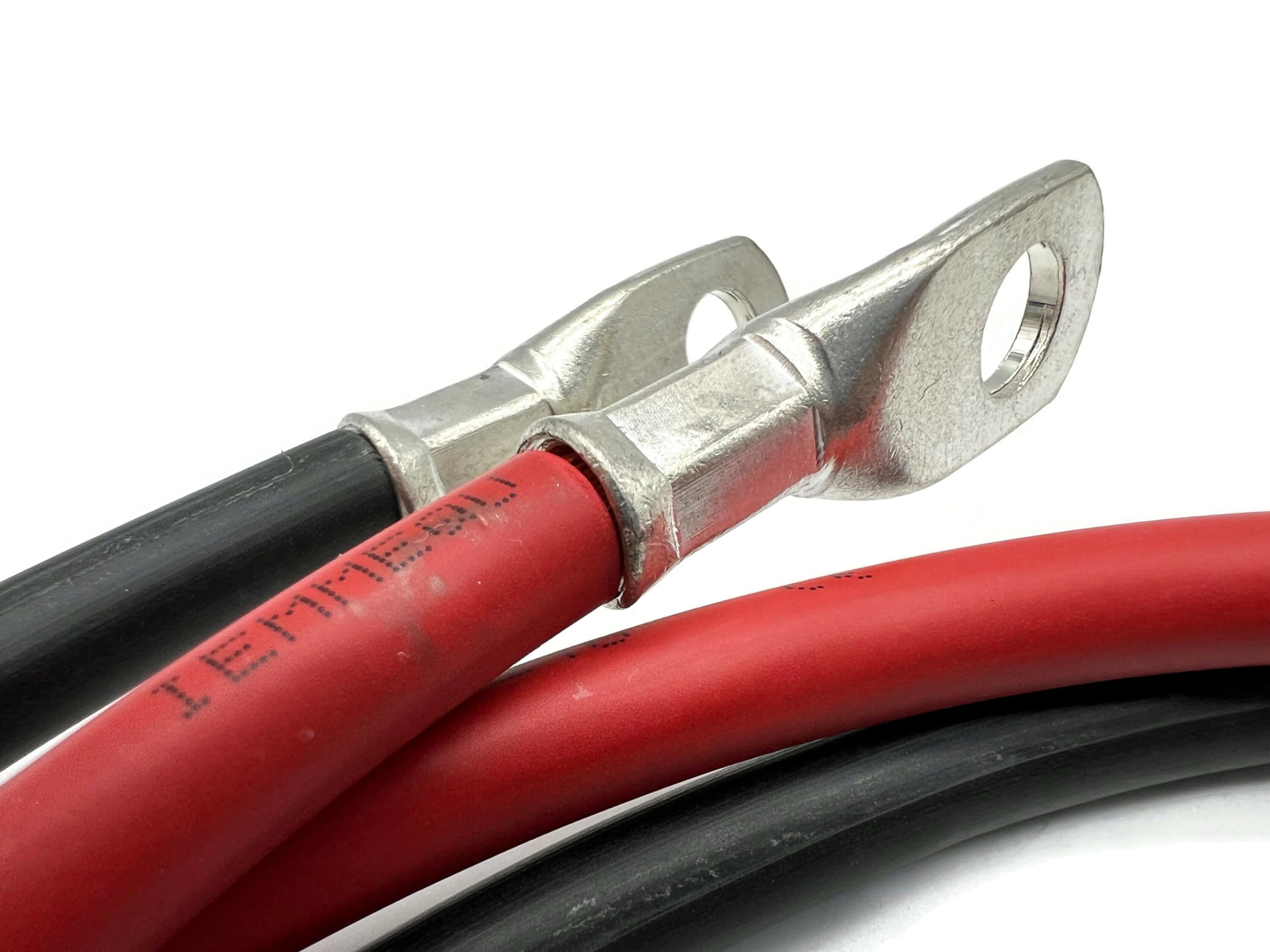 eXODA Set Cavo Batteria 35 mm² 100cm con capocorda M10 Rosso e Nero per Auto Moto Barca Versatile Alta flessibilità Durevole e affidabile