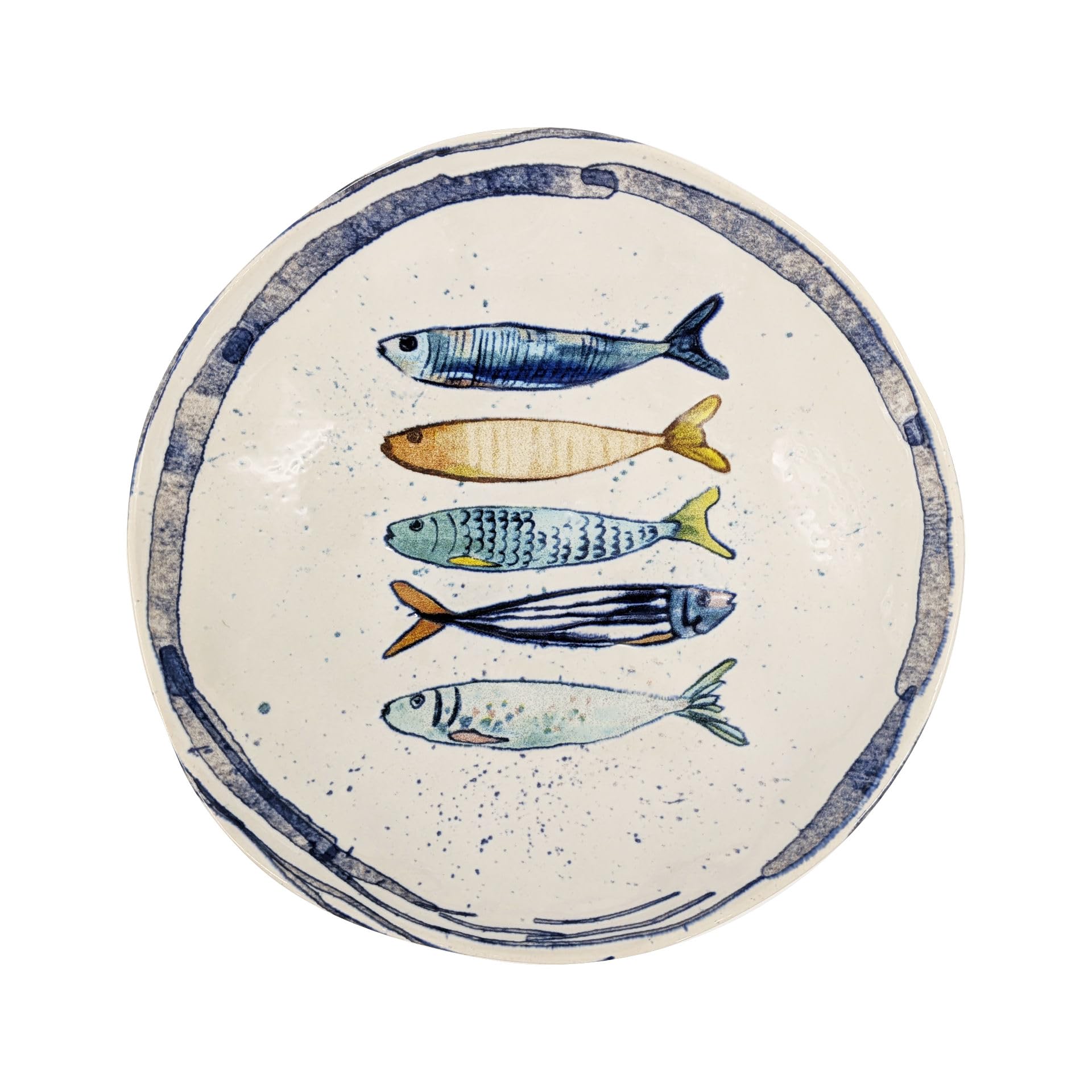 La Mediterránea Assiette creuse 21cm Peixe 6 pièces