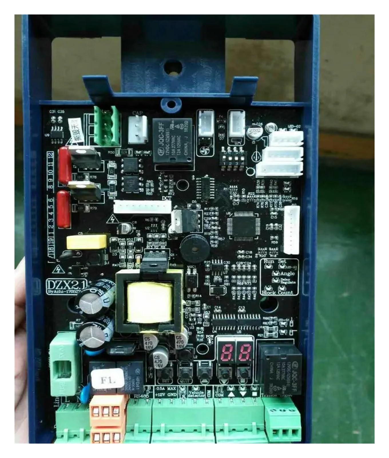 Abridor automático de puertas, Placa base de circuito 220VAC, tarjeta de Control for puerta con condensador, Control remoto opcional para familias numerosas, comunidades pequeñas(Board with receiver)