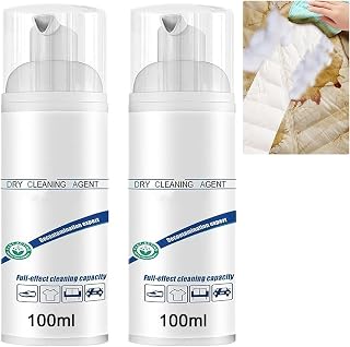 Dry Foam Cleaner for Clothes, Stain Removal Spray for Clothes 100ml, Bubble Cleaner, Dry Cleaning Agent, All Purpose Rinse-free Cleaning Foam Laundry Stain (200ML)