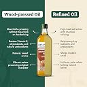 Anveshan Wood Cold Pressed Groundnut (Peanuts) Oil 1 Litre | PET Bottle | Kolhu/Kacchi Ghani/Chekku | Naturally Cholesterol Free | A1 Grade Groundnuts | Rich Aroma & Flavour gallery image