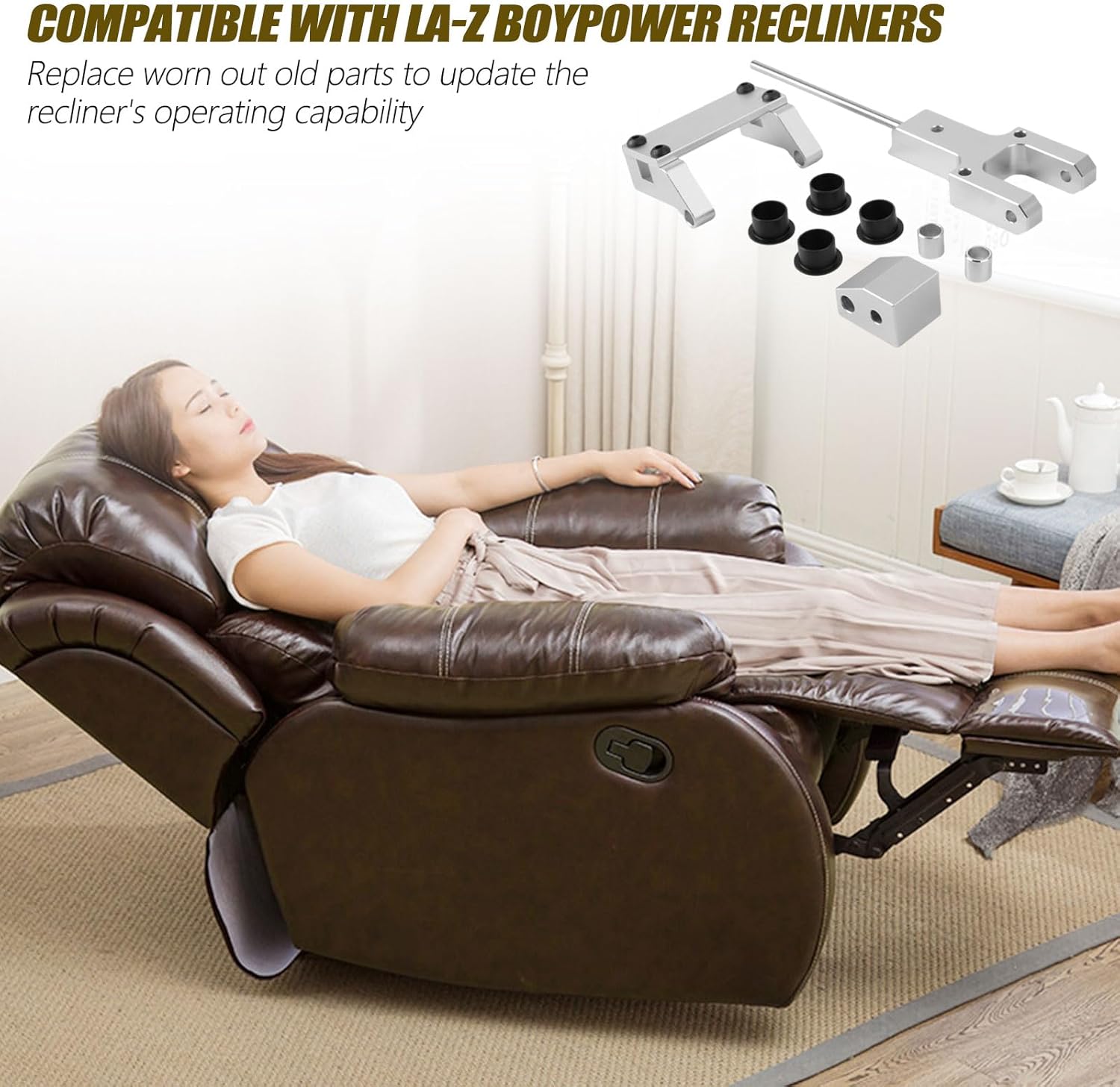 Metal Toggle Drive Connector and Metal Drive Toggle and Clevis Mount Power Recliners,Fits for La-Z-Boy/Lazyboy Power Recliners,Fits All L-Z-Boy