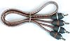 Elite Audio EA-RCA1.5 Standard 2-Ch RCA Cable - 1.5ft. Male to Male Twisted Wire Pair with Noise Reduction